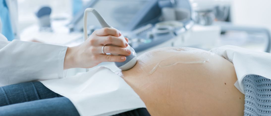 close up of ultrasound, pregnant woman